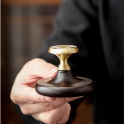 Đế Gác Nắp Ấm Tử Sa Gỗ Mun Miệng Đồng | Phụ Kiện Trà Đạo 9 vn 11134207 7ras8 manpnu7725egc2