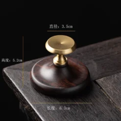 Đế Gác Nắp Ấm Tử Sa Gỗ Mun Miệng Đồng | Phụ Kiện Trà Đạo 11 vn 11134207 7ras8 manpuamez4yff2