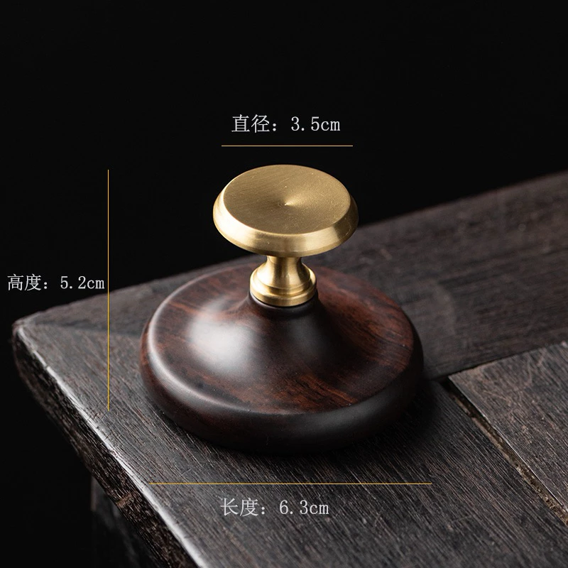 Đế Gác Nắp Ấm Tử Sa Gỗ Mun Miệng Đồng | Phụ Kiện Trà Đạo 12 vn 11134207 7ras8 manpuamez4yff2