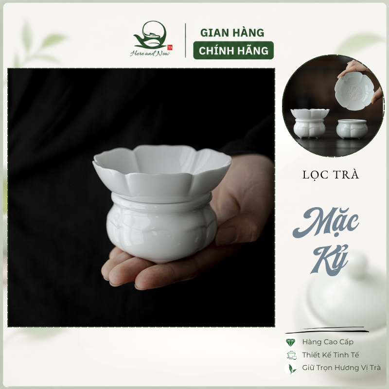 Bộ Lọc Trà Gốm Sứ Mặc Kỷ | Phụ Kiện Trà Đạo 1 Bộ lọc trà