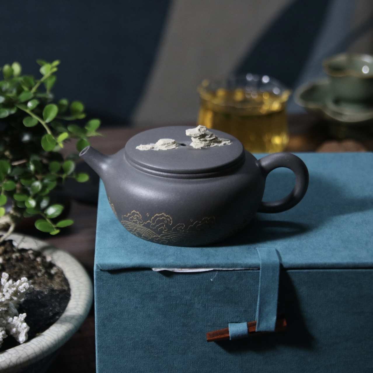 Ấm Đại Tùng | Thanh Khôi Đoạn Nê 130ml | Thủ Công Cao Cấp 12 IMG 5039