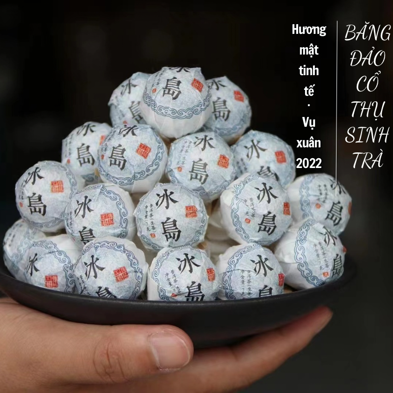 Băng Đảo Long Châu Viên 7g | Trà Phổ Nhĩ Sống 2022 1 Trà phổ nhĩ Băng Đảo