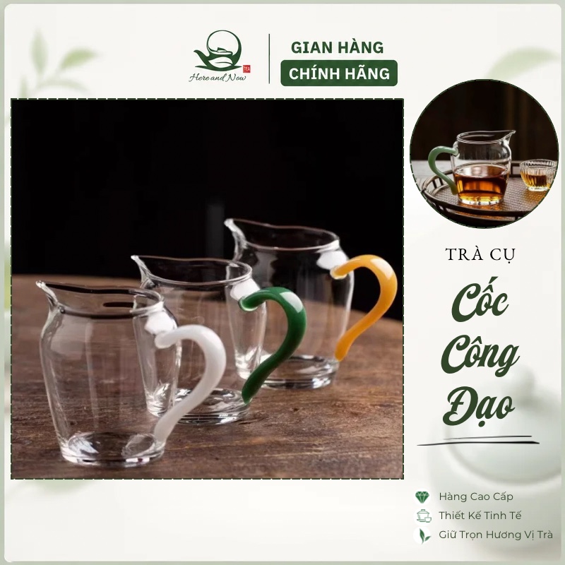 Tống Trà Kiểu Nhật 280ml | Cốc Công Đạo Thủy Tinh 1 tống trà