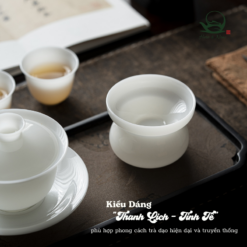 Bộ ấm trà sứ Băng Ngọc | Gốm sứ Đức Hoá cao cấp 9 35