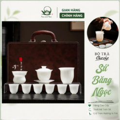 Bộ ấm trà sứ Băng ngọc